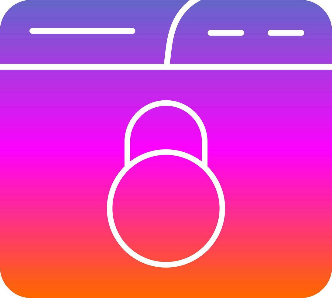 Unsecured Vector Icon Design