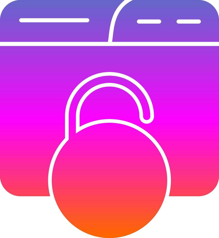 Unsecured Vector Icon Design