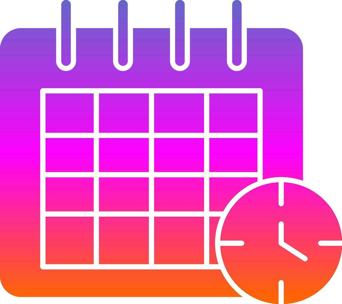 Deadline Vector Icon Design