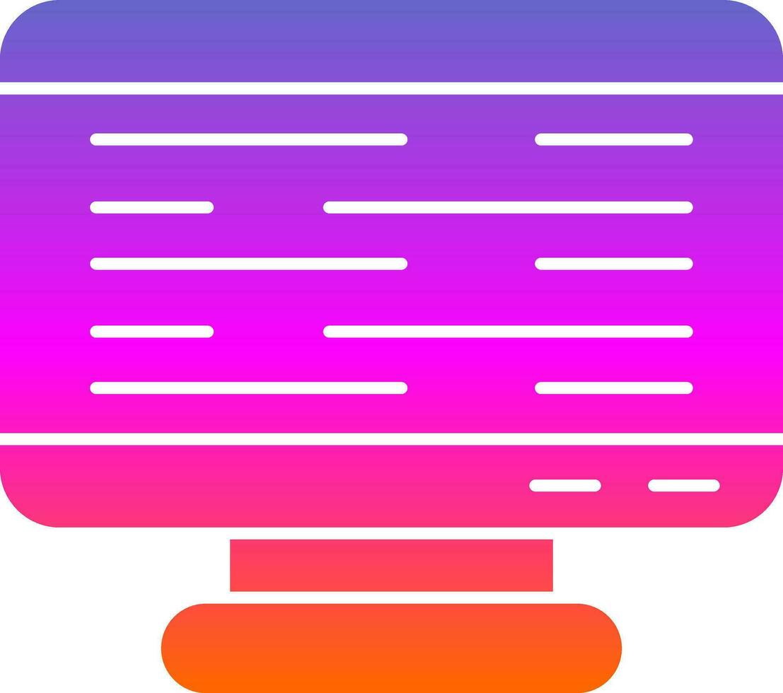 Monitor Screen Vector Icon Design