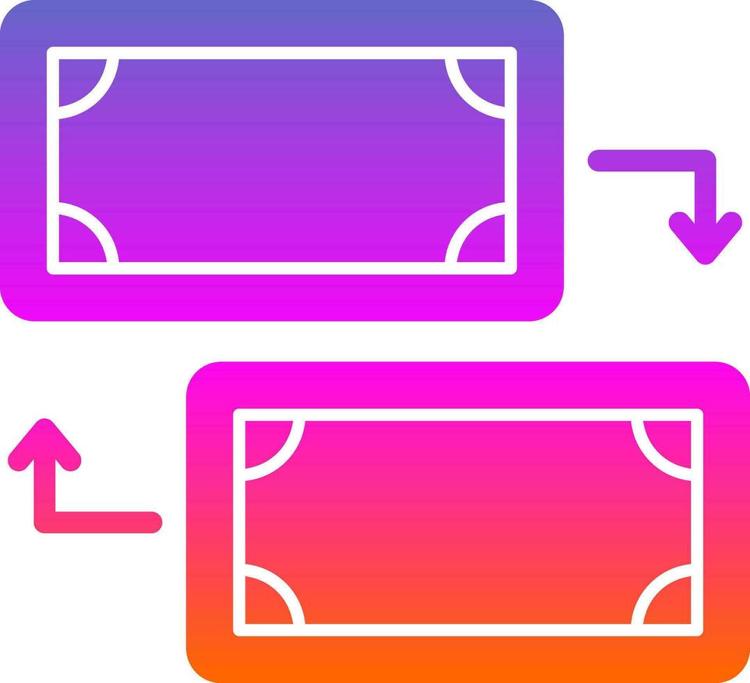 Money Exchange Vector Icon Design