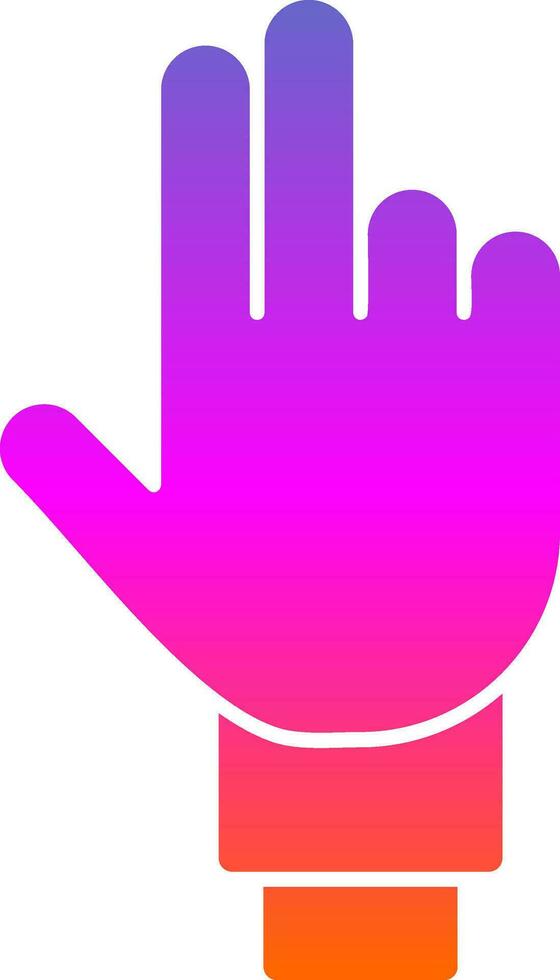 Three Fingers Vector Icon Design