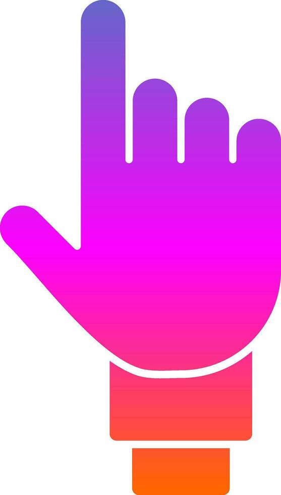 One Finger Vector Icon Design