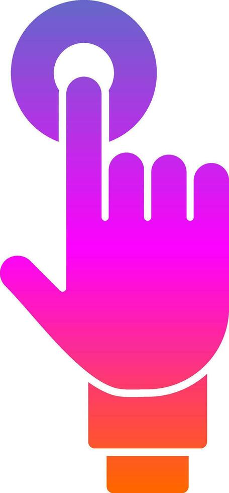 Double Tap Vector Icon Design