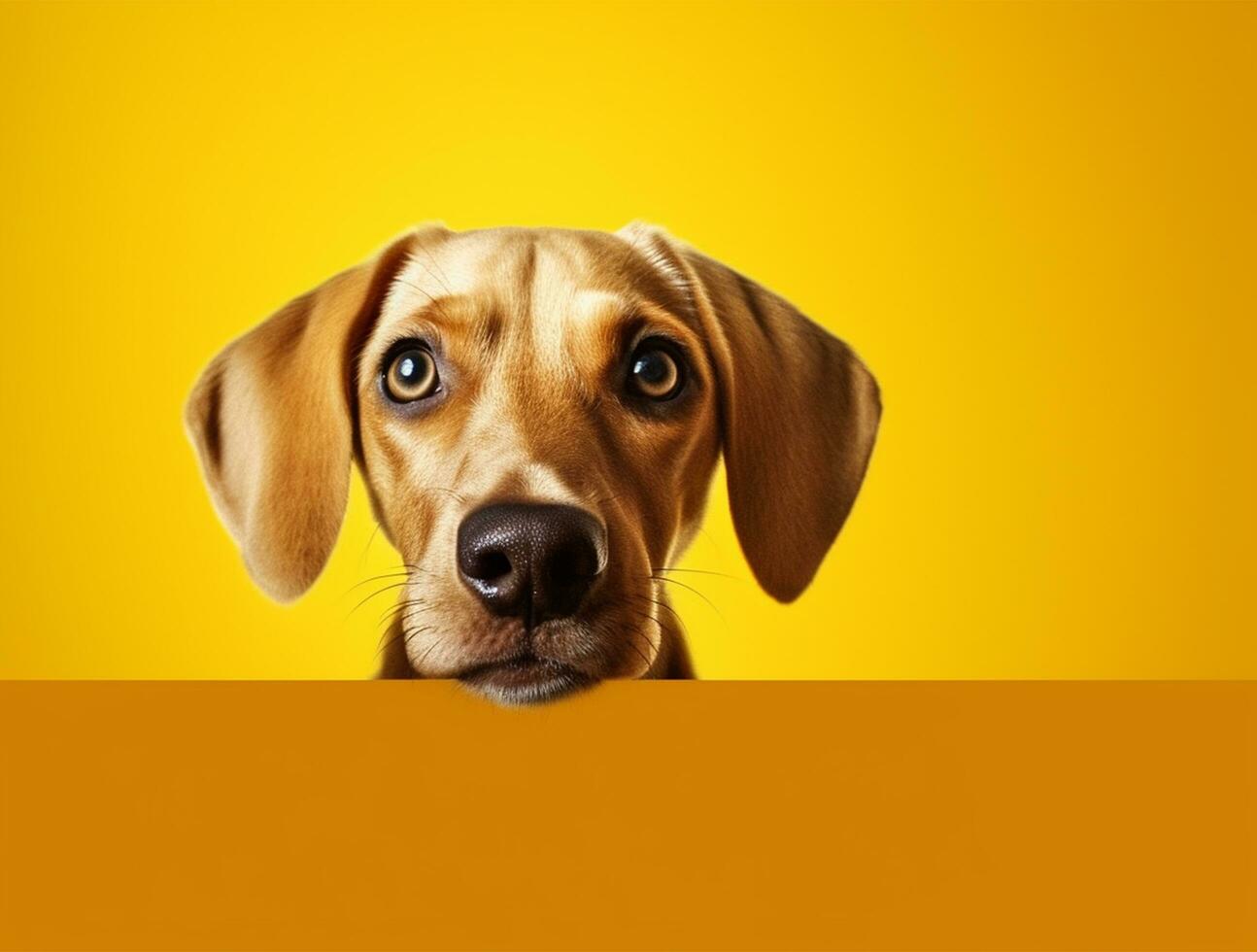 Isolated Beautiful pet portrait of dog photo