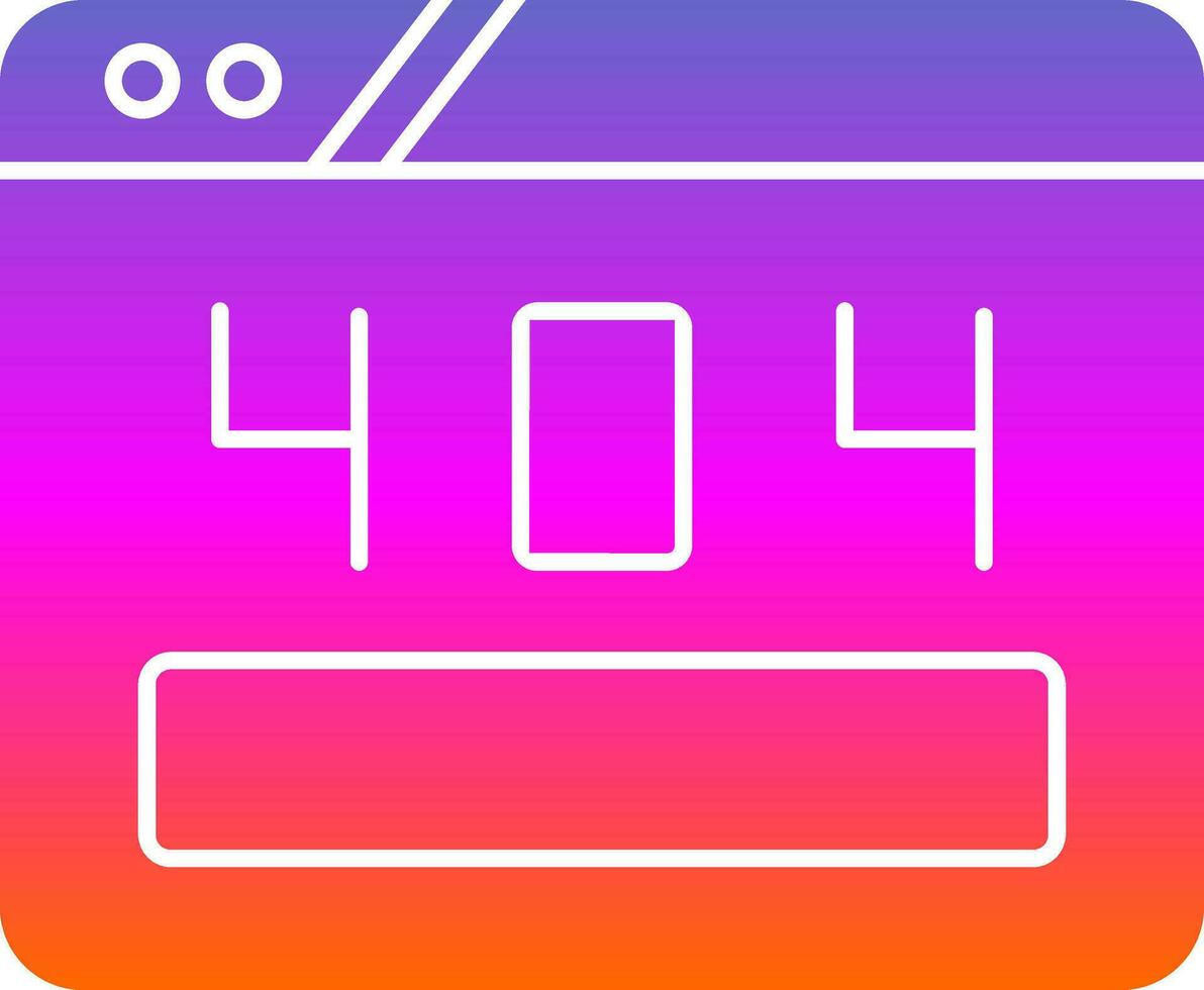 404 Error Vector Icon Design