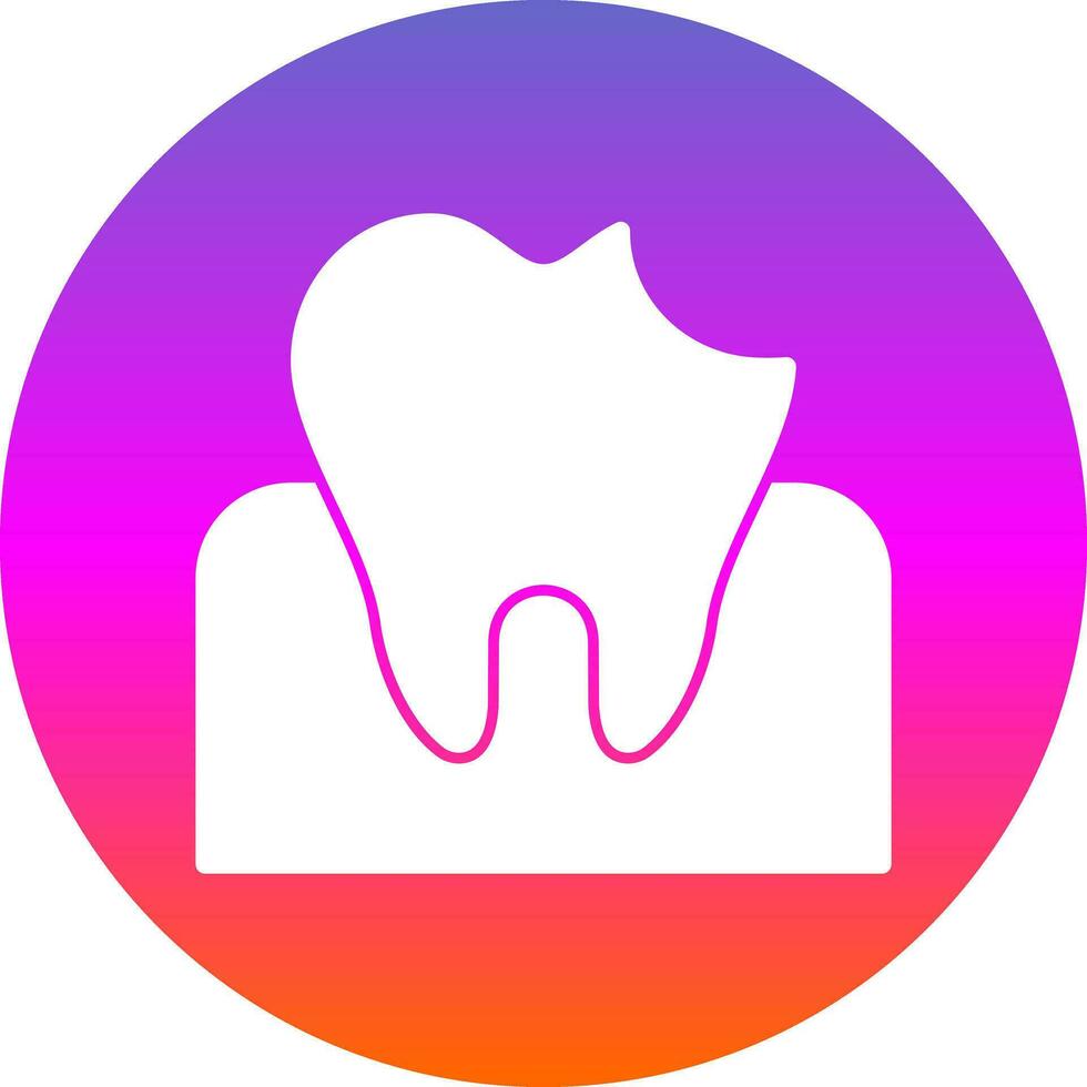 Dental Caries Vector Icon Design