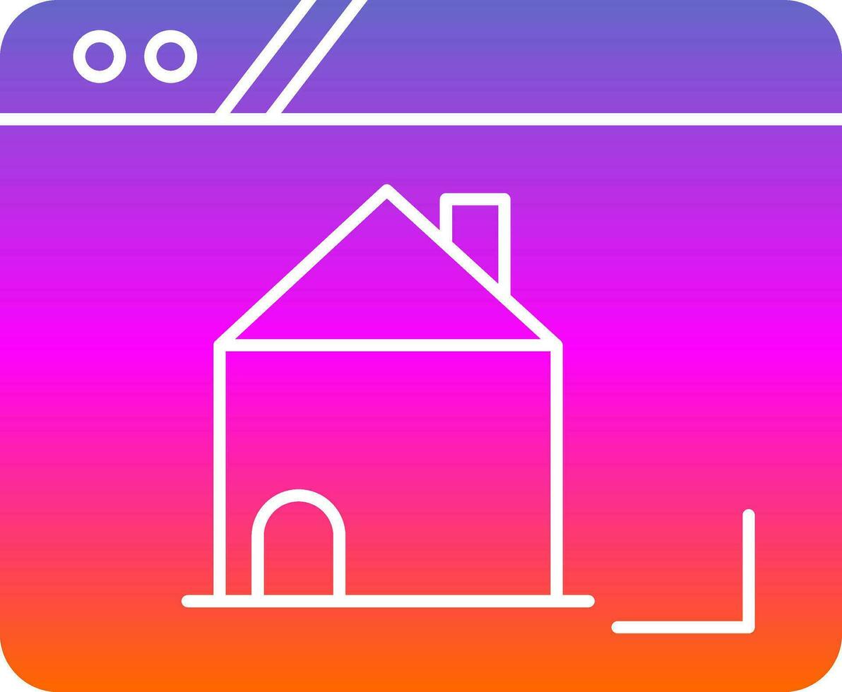 Home Page Vector Icon Design
