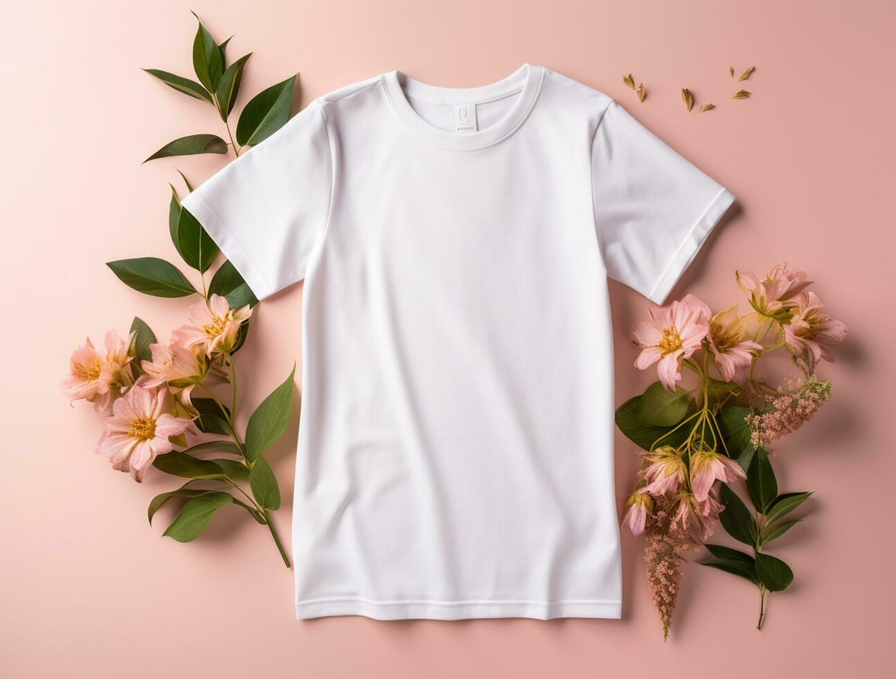 Blank T shirt photo for mockup design