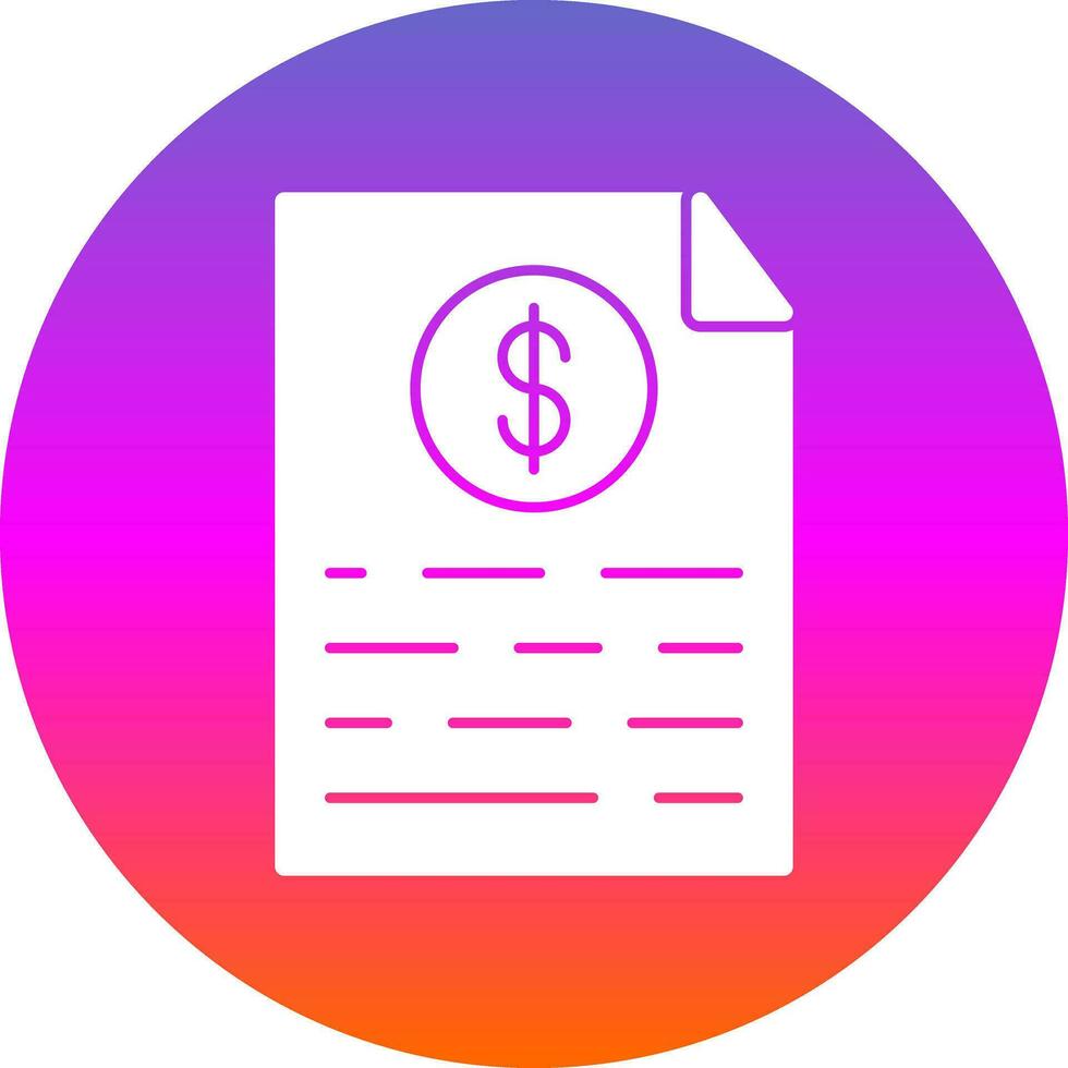 Medical Invoice Vector Icon Design