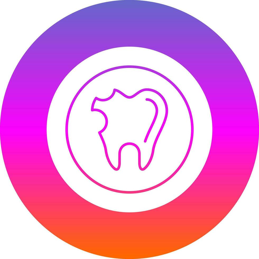 Caries Vector Icon Design