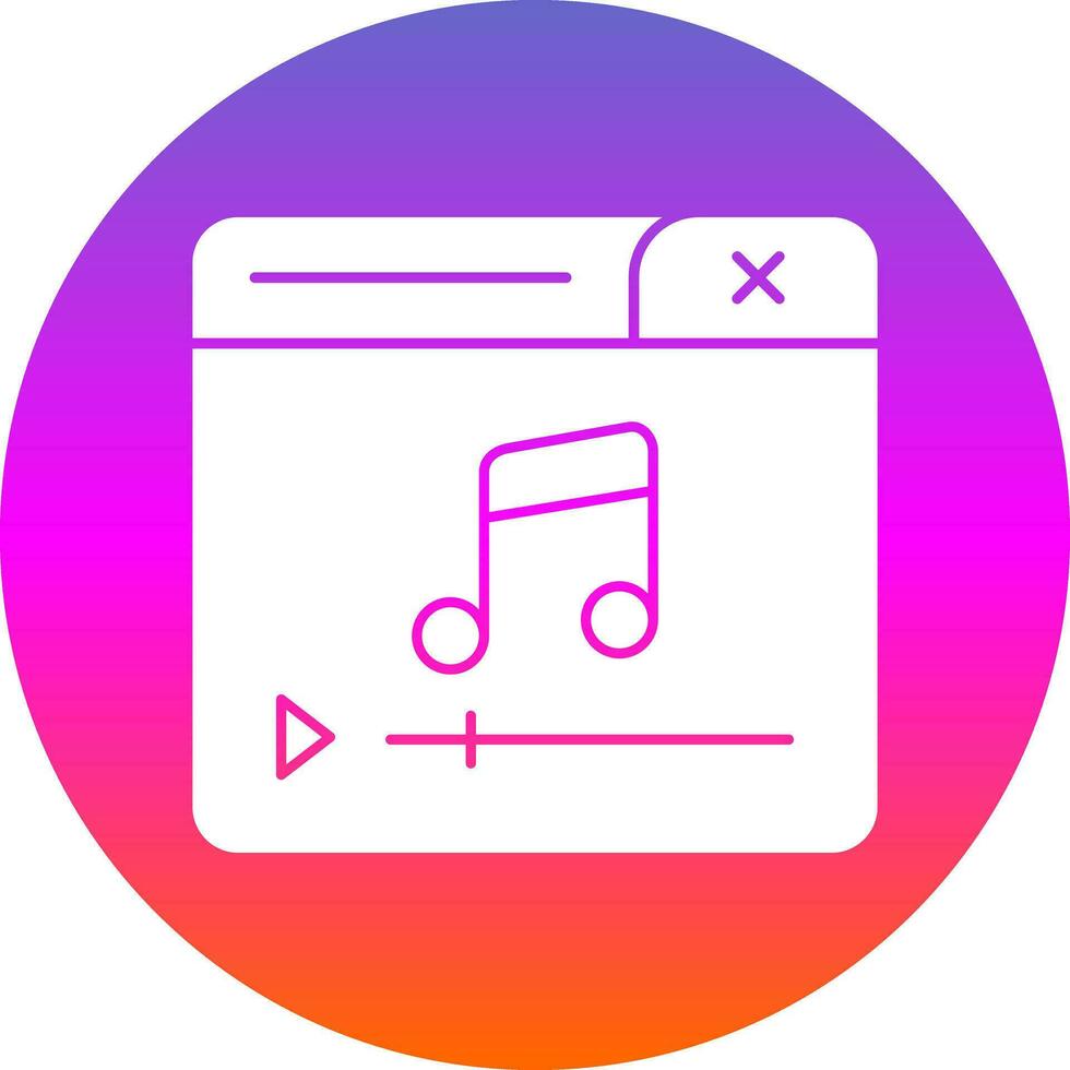 Music Player Vector Icon Design