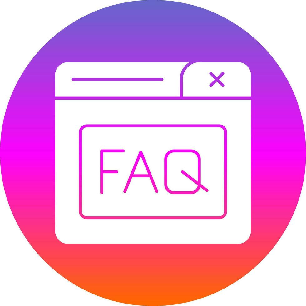 Faq Vector Icon Design