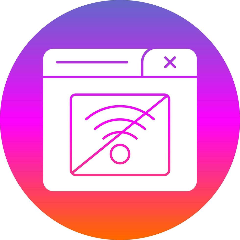 Connection Error Vector Icon Design