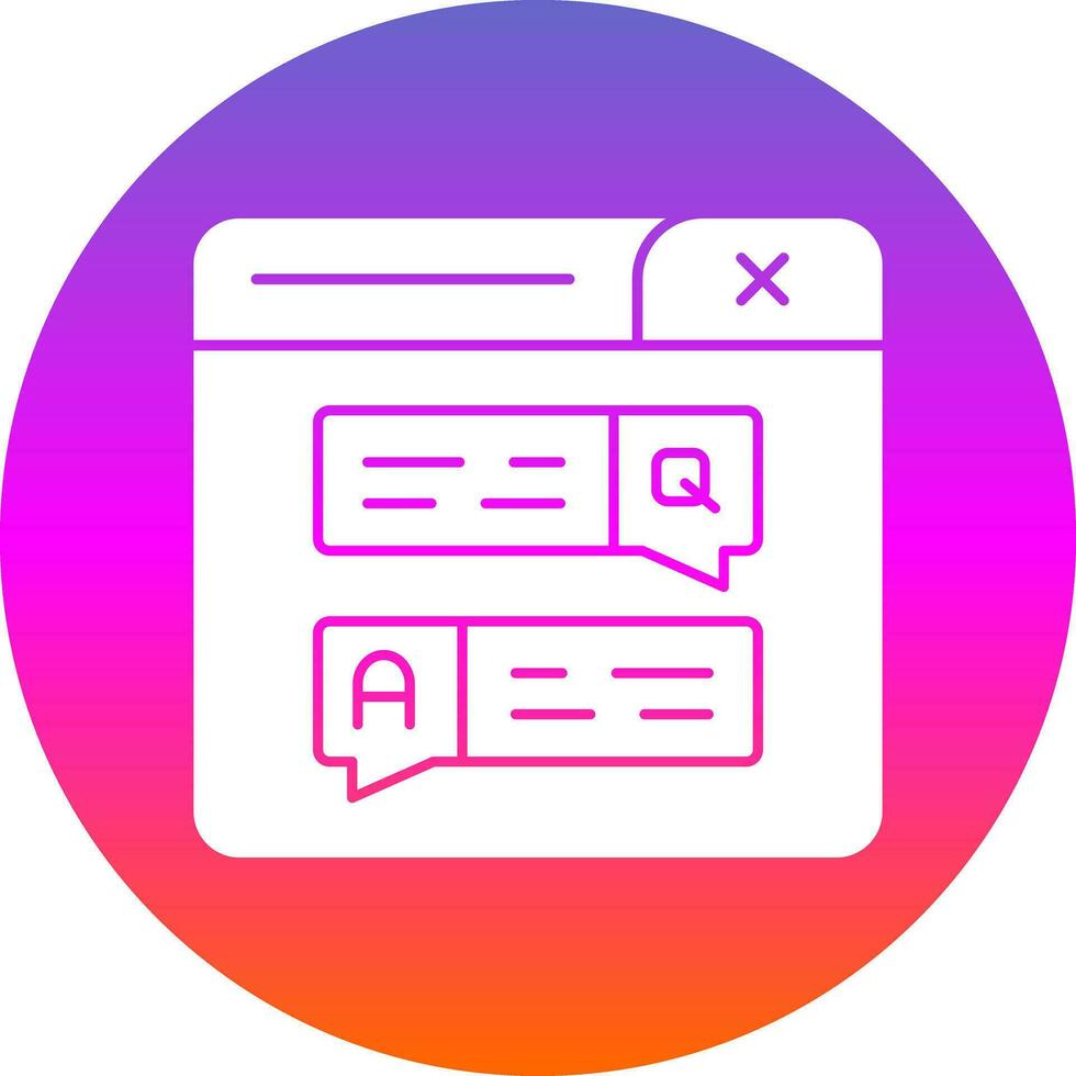 Forum Vector Icon Design