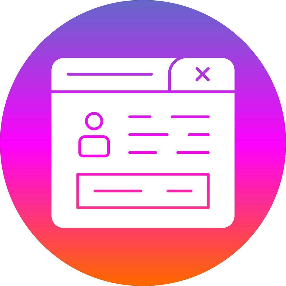 Profile Vector Icon Design