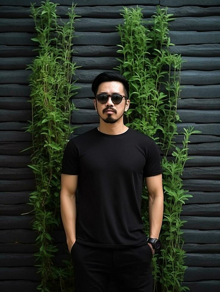 Luxury Black tshirt photo