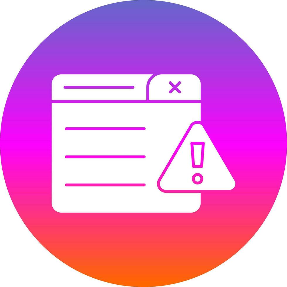 Warning Vector Icon Design