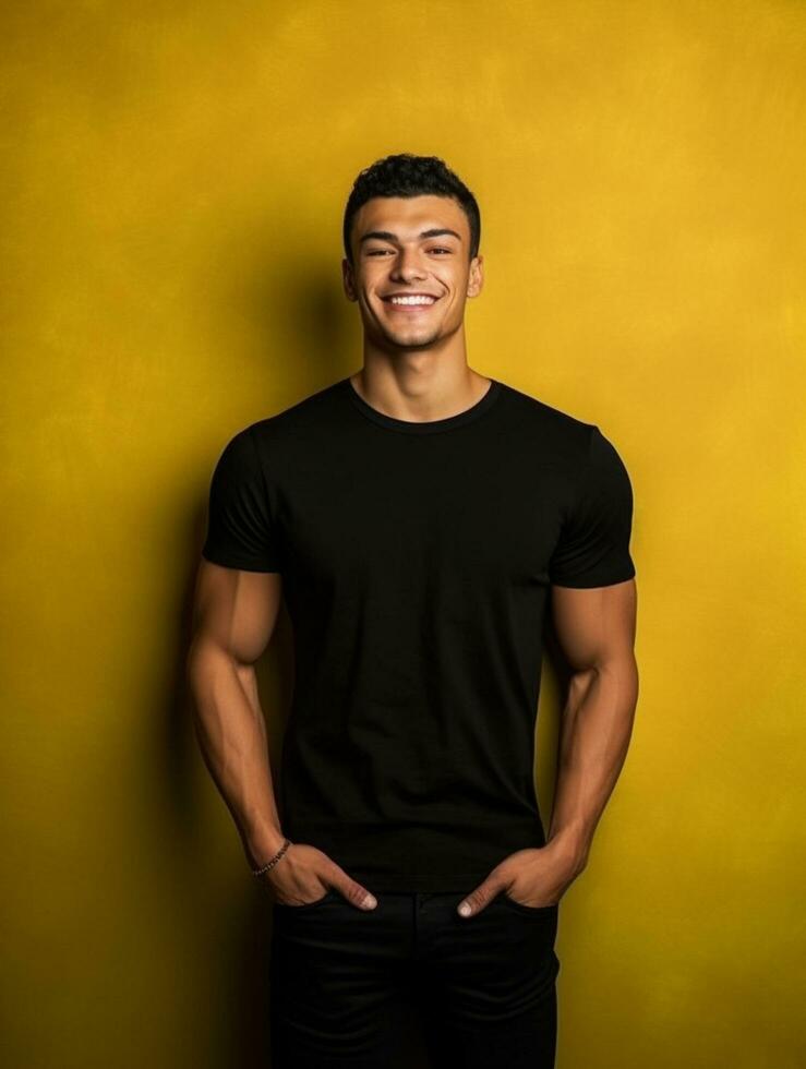 Luxury Black tshirt photo