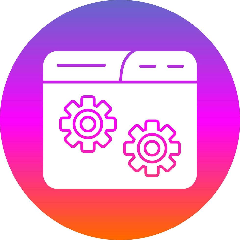 Website Setting Vector Icon Design