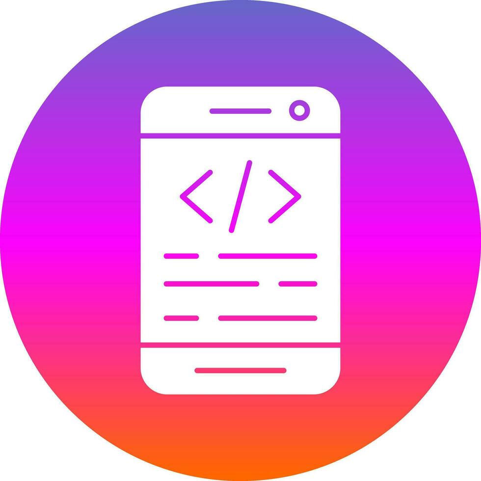 App coding Vector Icon Design