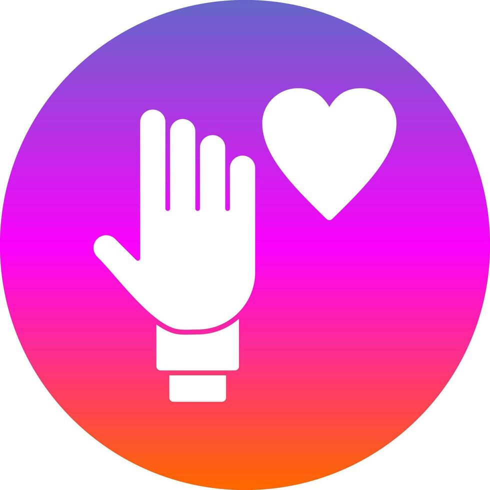 Palm Of Hand Vector Icon Design