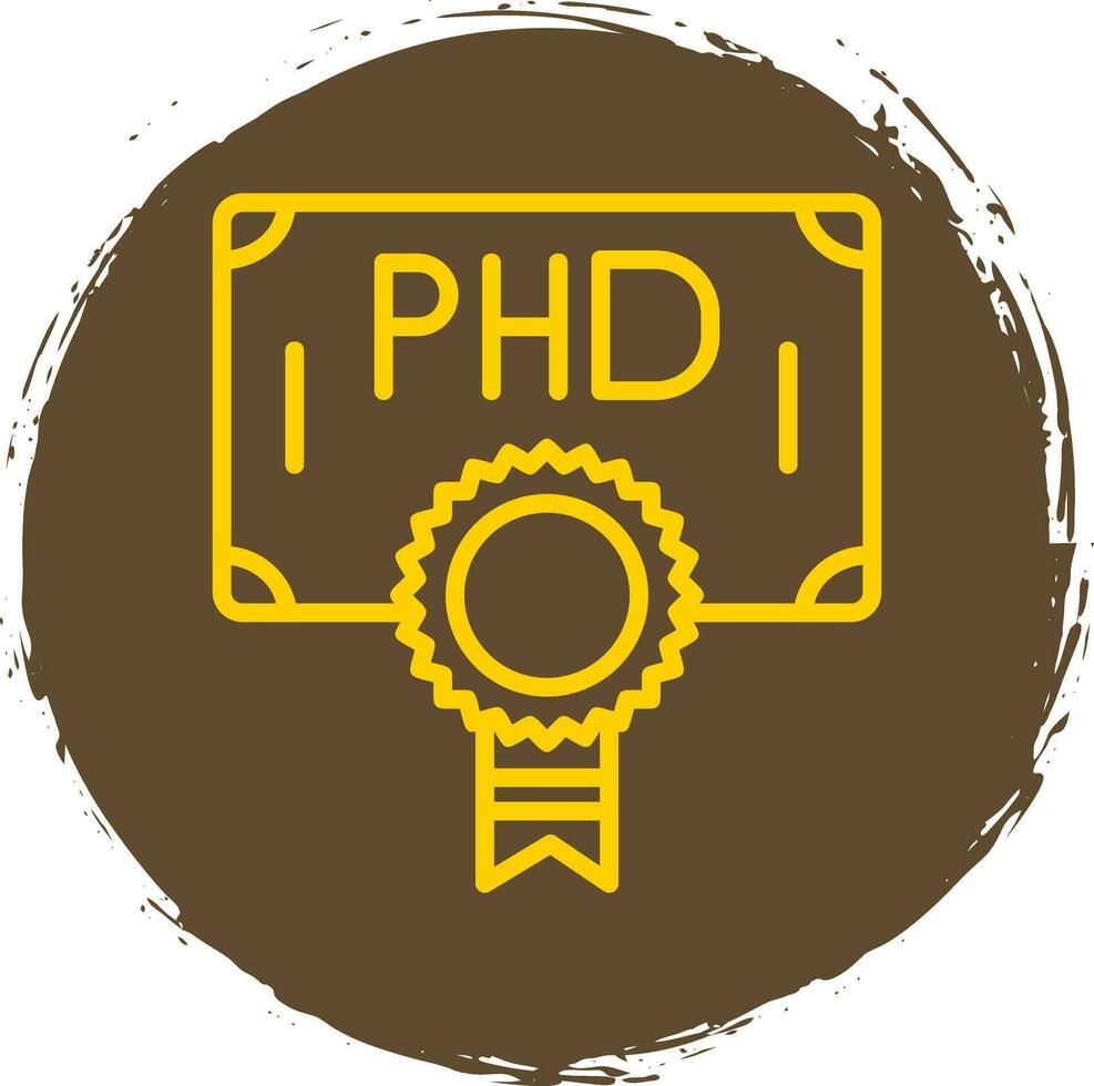 Phd Vector Icon Design