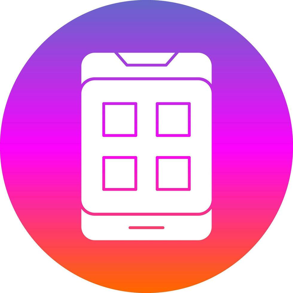 Mobile App Vector Icon Design