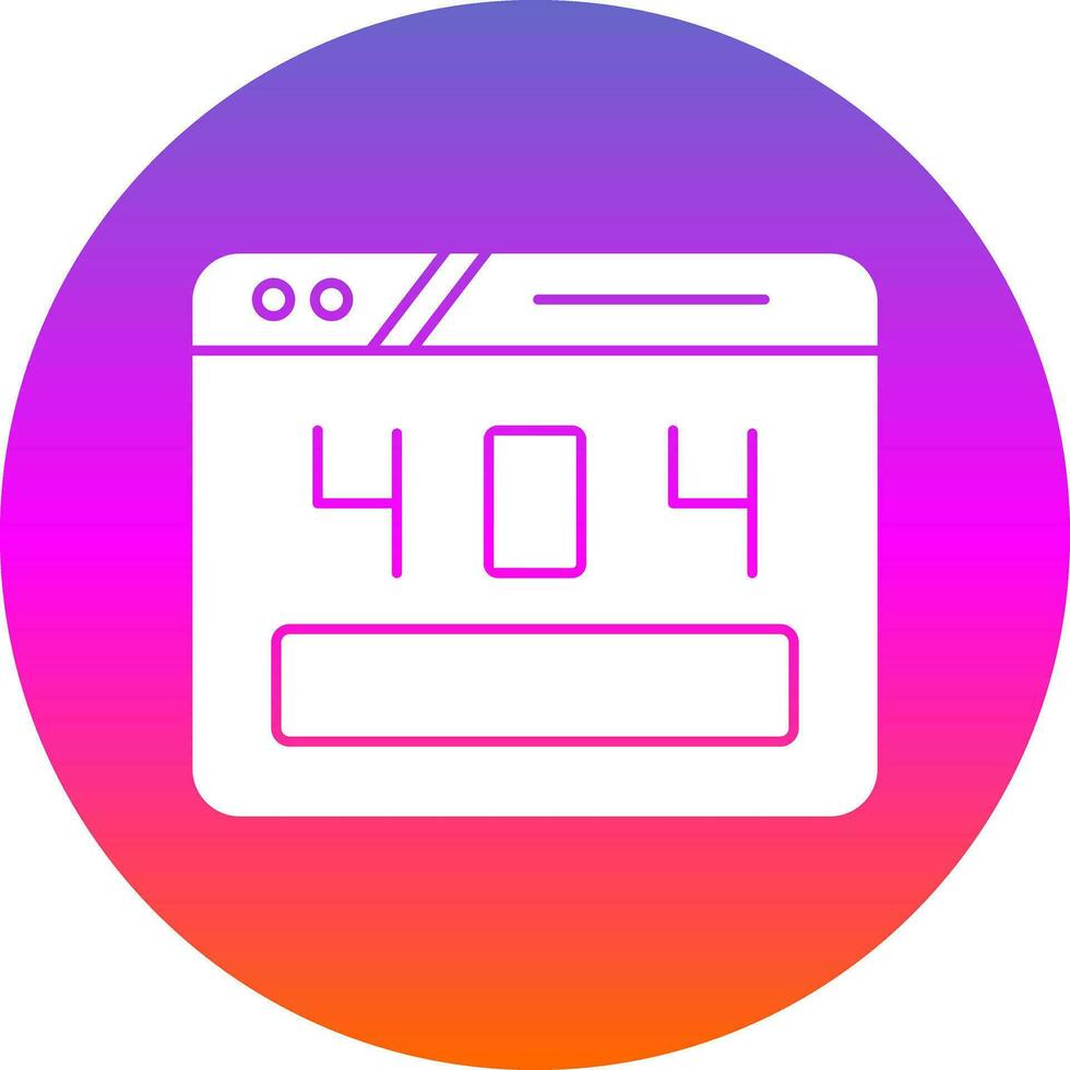 404 Error Vector Icon Design