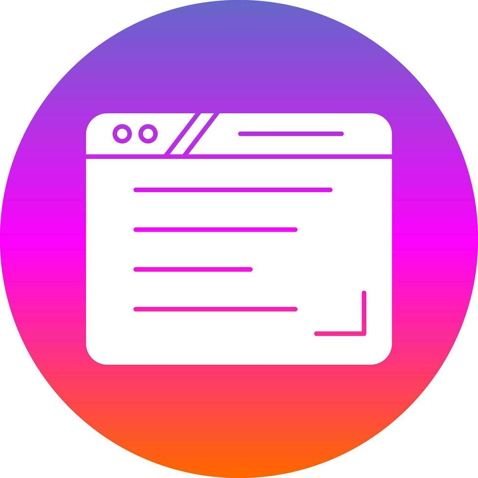 Browser Vector Icon Design