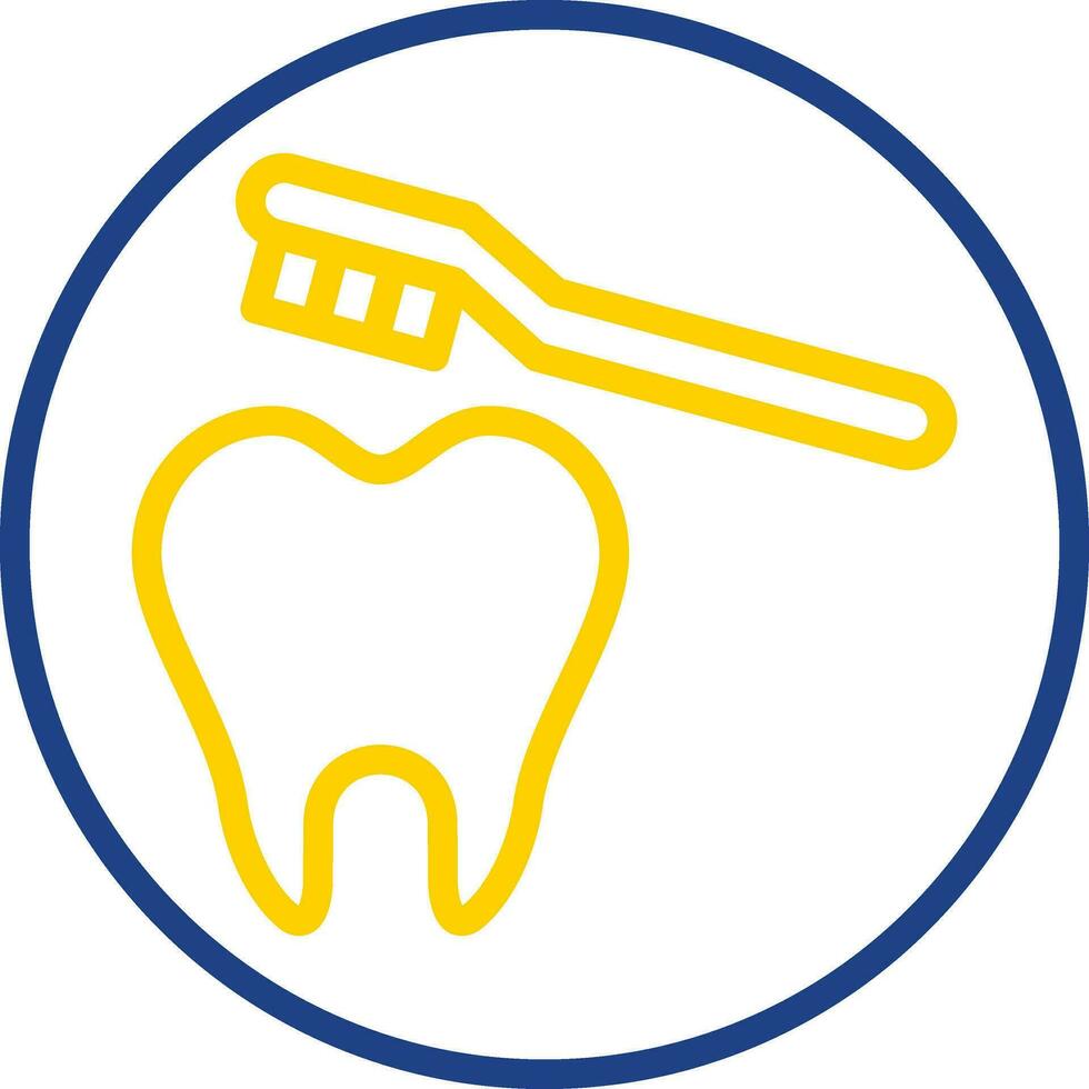 Cleaning Tooth Vector Icon Design