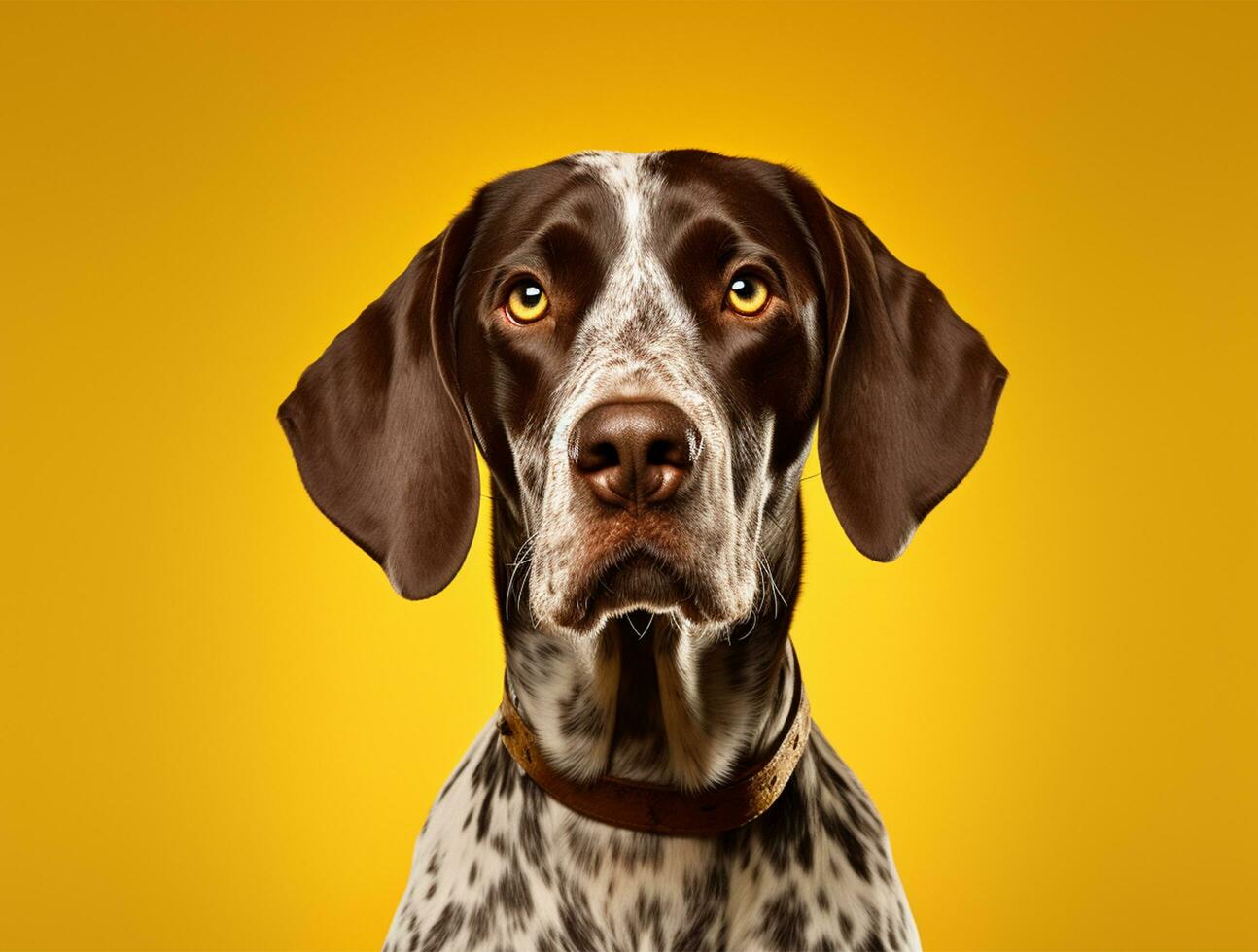 Isolated Beautiful pet portrait of dog photo