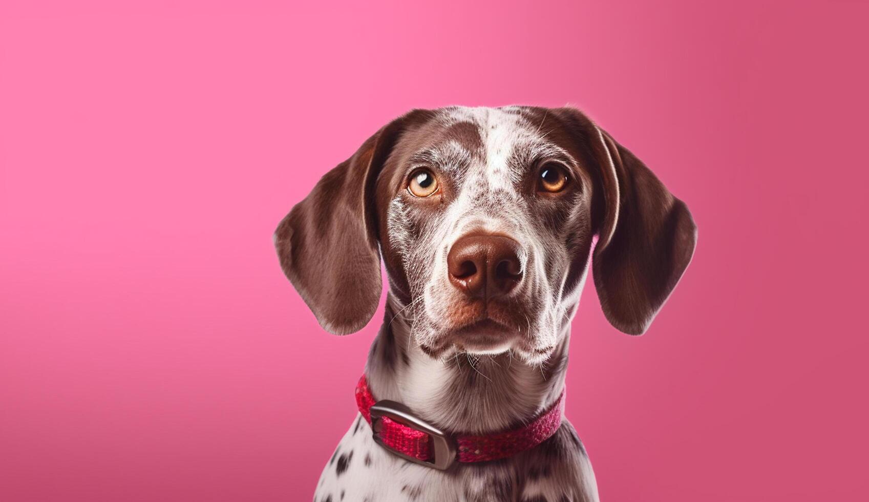 Isolated Beautiful pet portrait of dog photo
