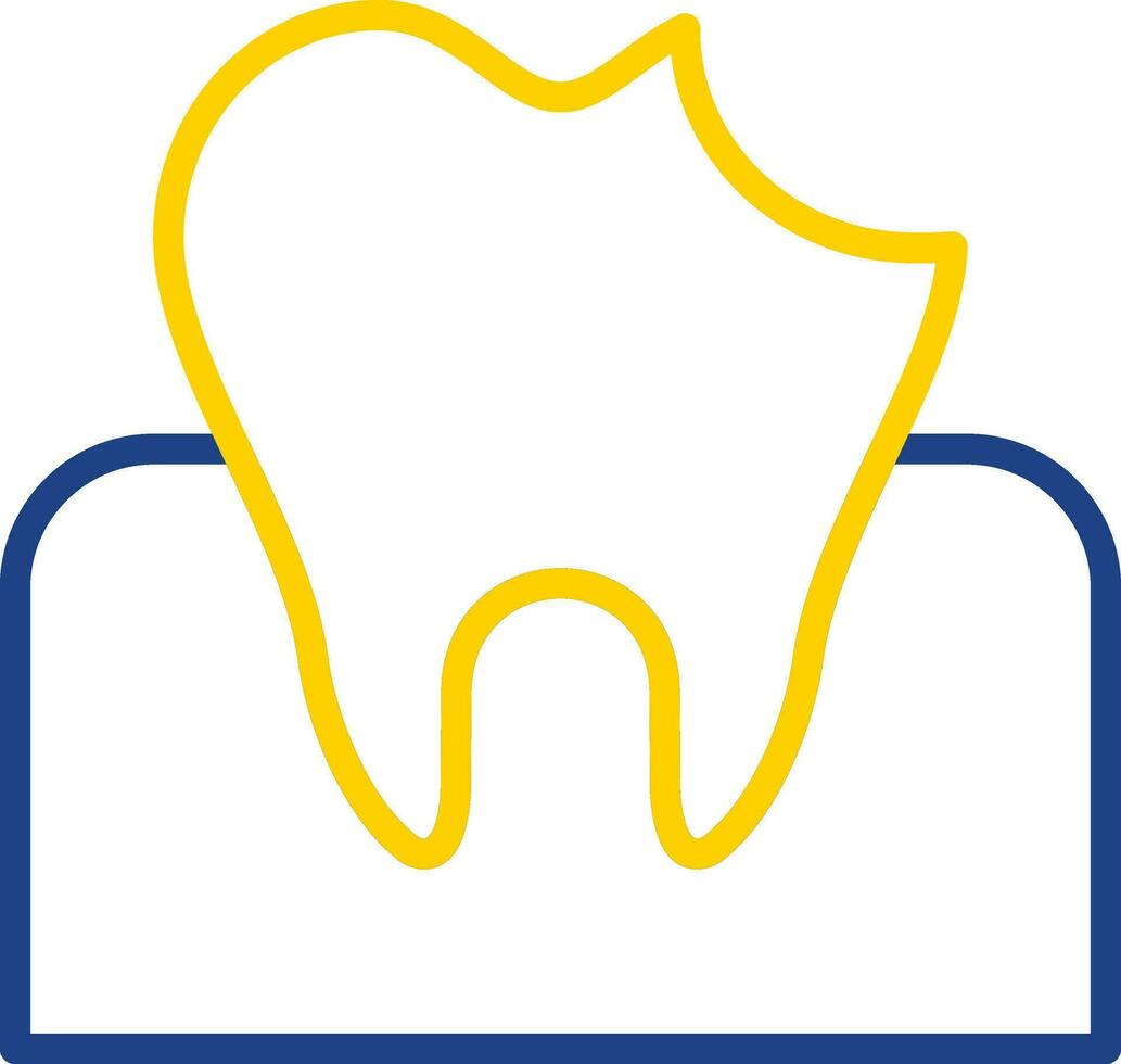 Dental Caries Vector Icon Design