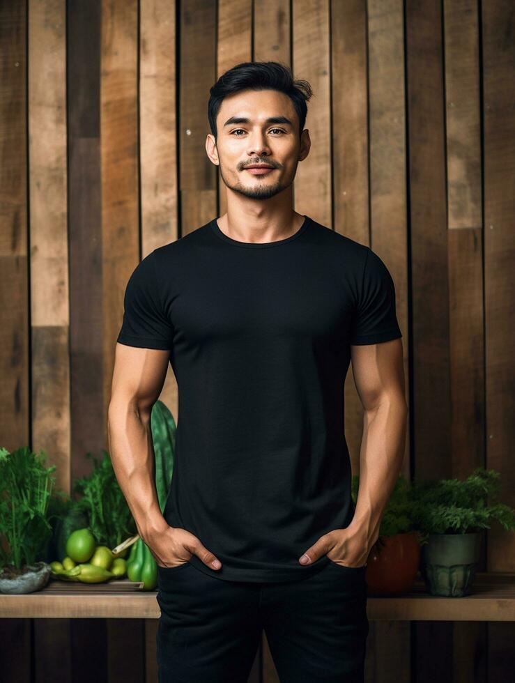 Luxury Black tshirt photo