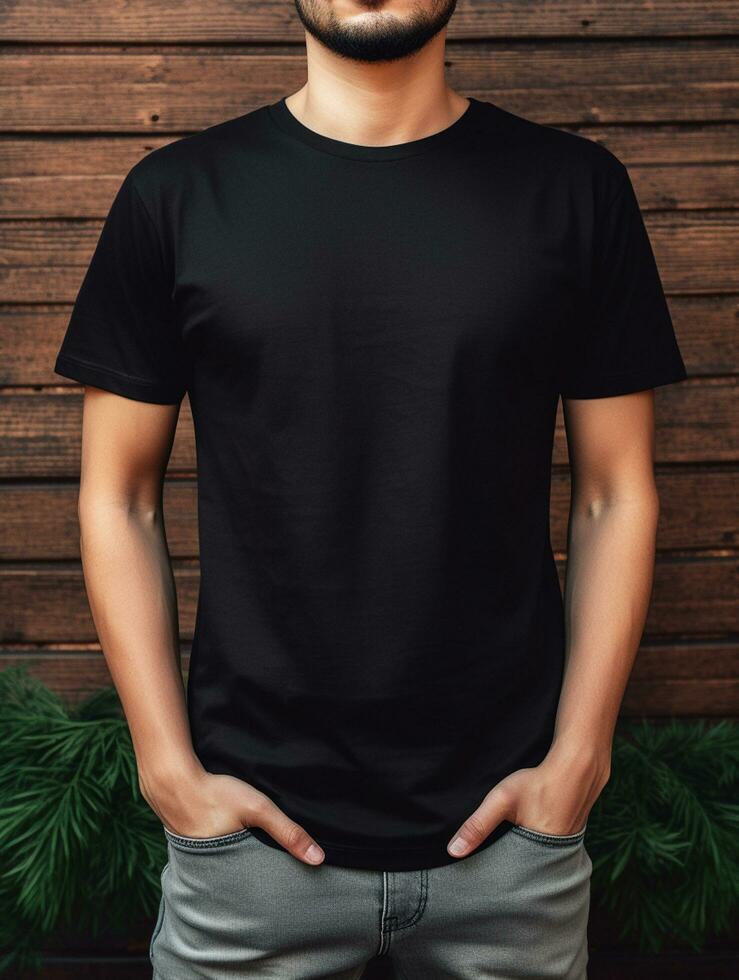 Luxury Black tshirt photo