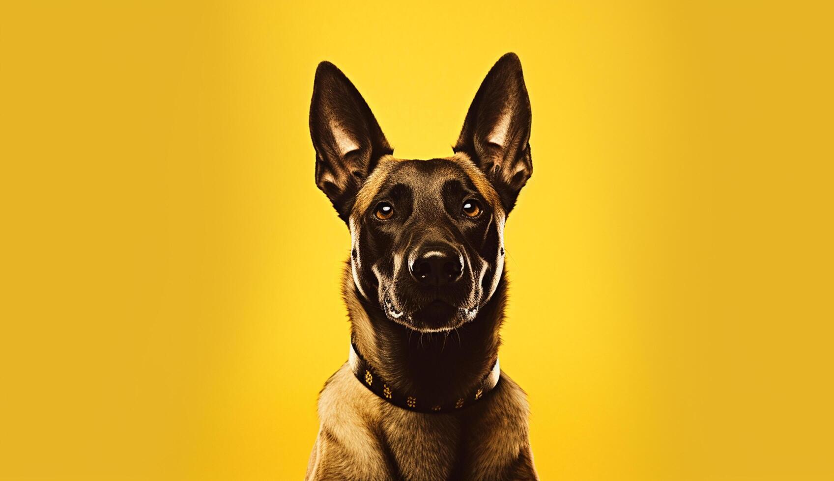 Isolated Beautiful pet portrait of dog photo