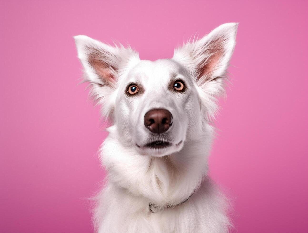 Isolated Beautiful pet portrait of dog photo