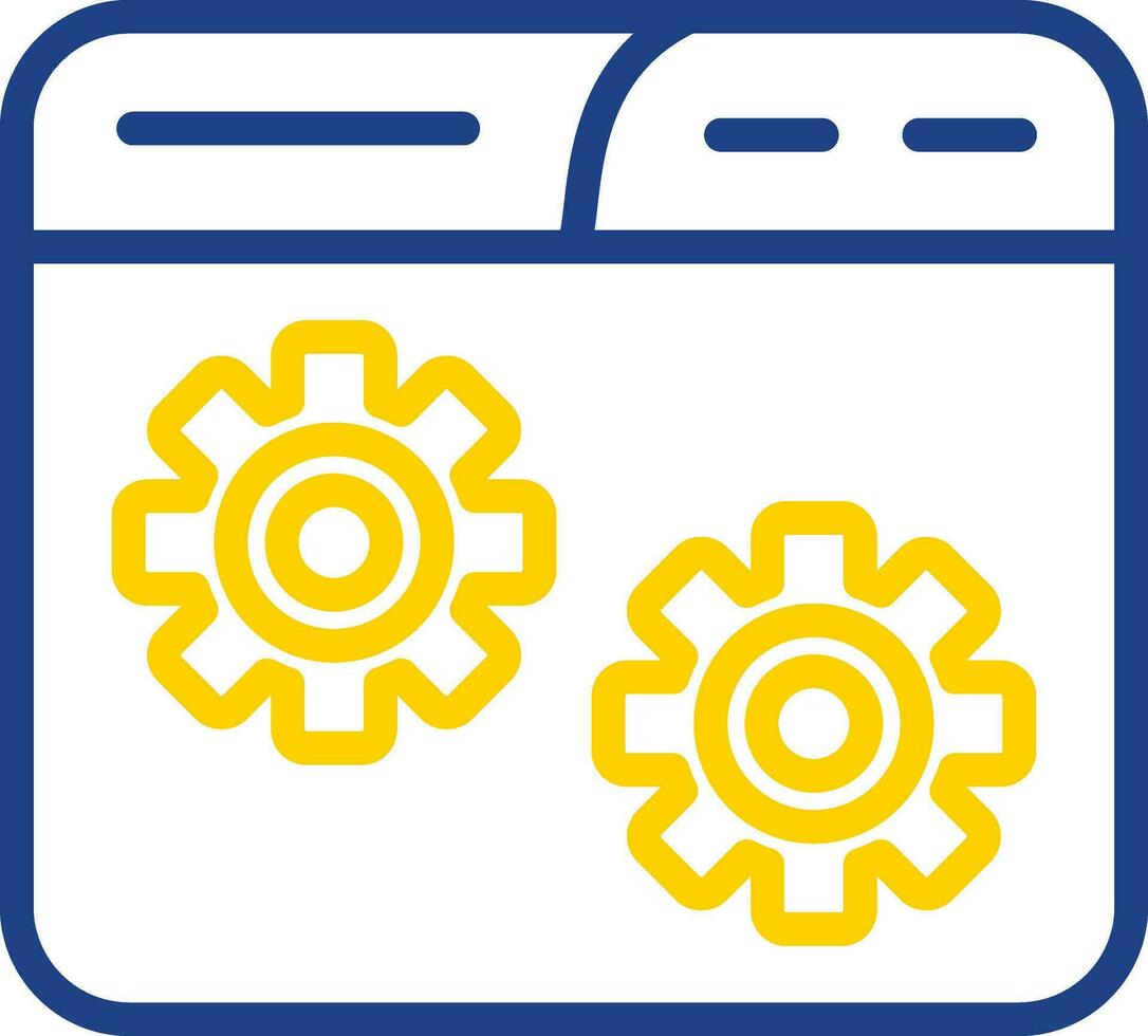 Website Setting Vector Icon Design
