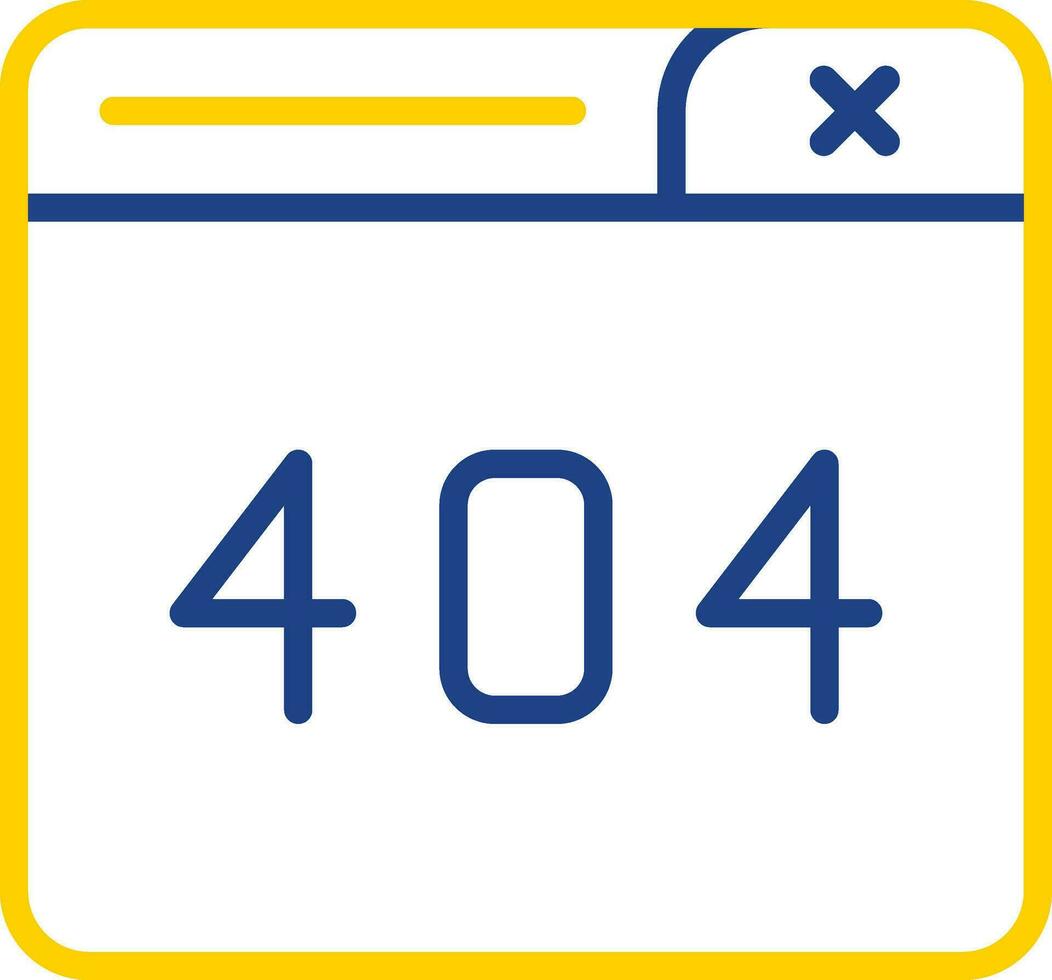 404 Error Vector Icon Design