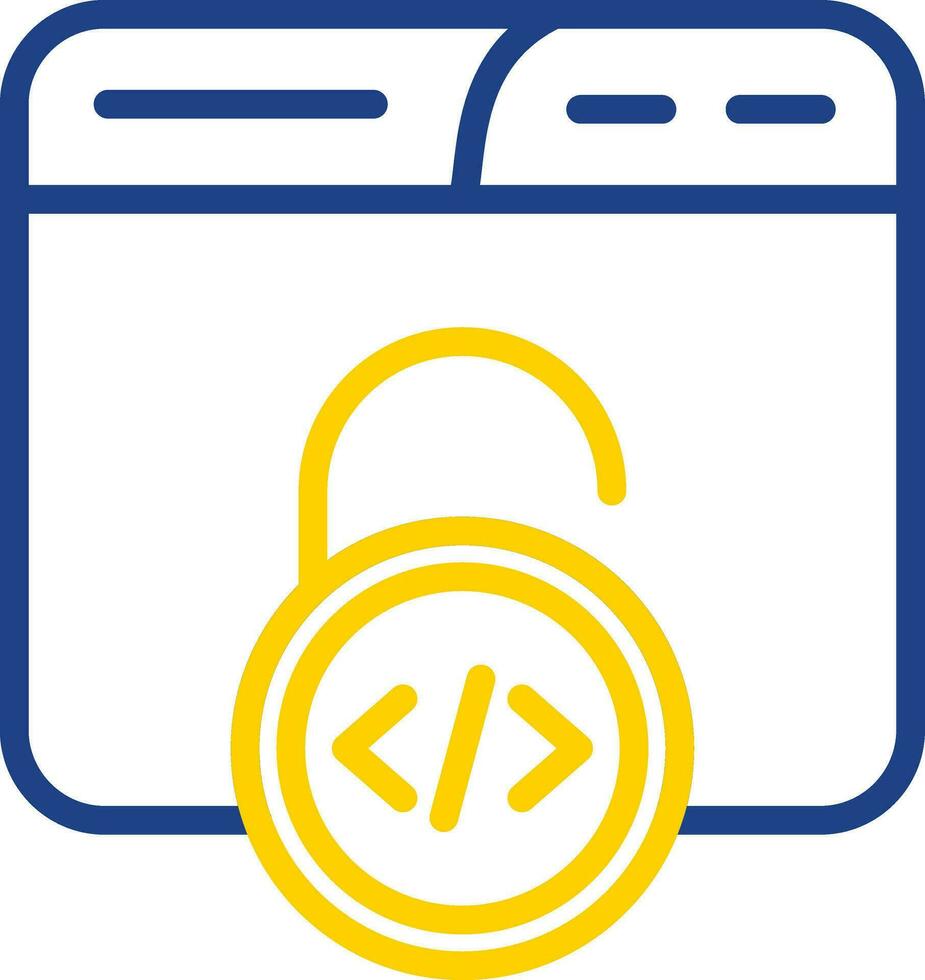Unsecured Vector Icon Design