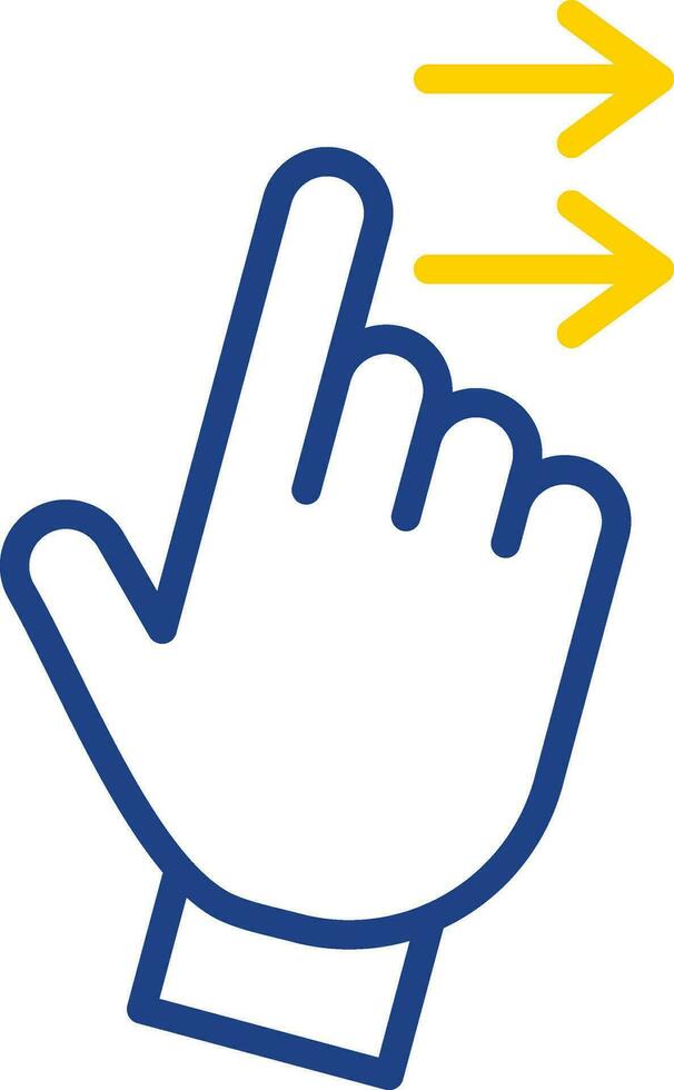 Swipe Right Vector Icon Design
