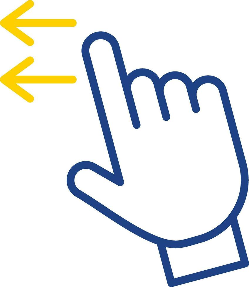 Swipe Left Vector Icon Design