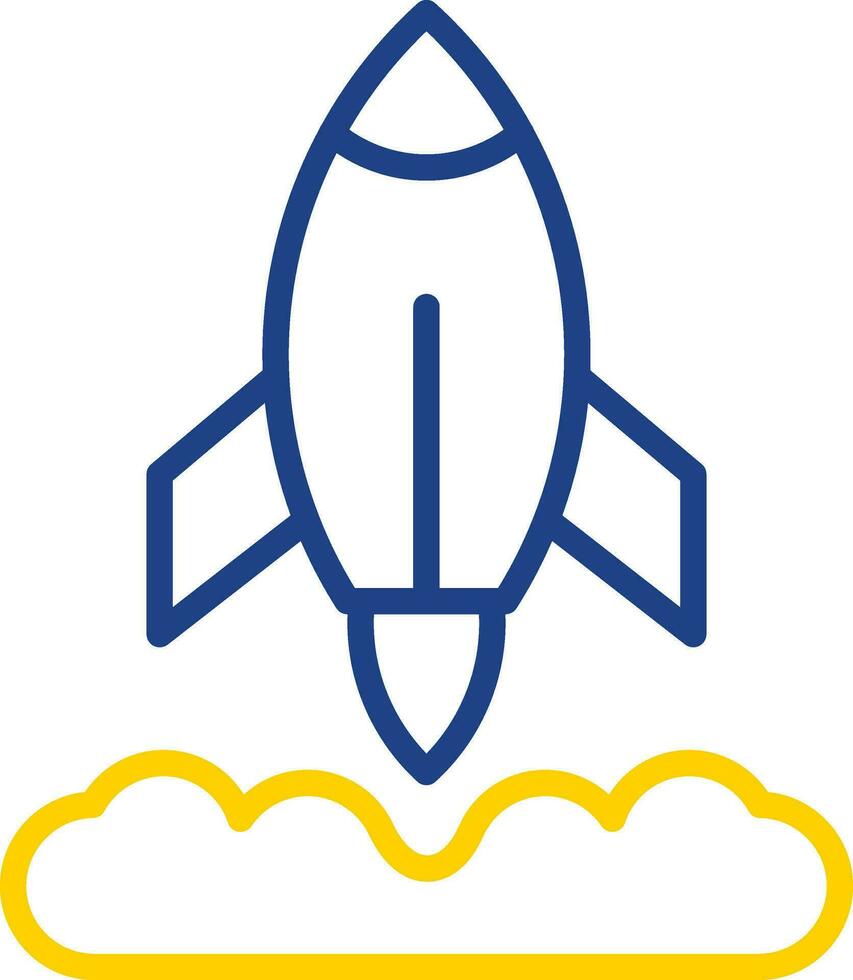 Rocket Launch Vector Icon Design