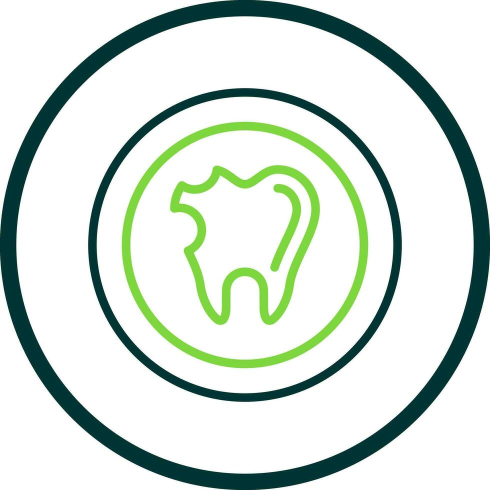 Caries Vector Icon Design