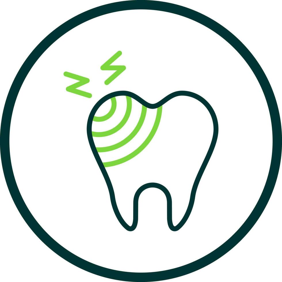 Broken Tooth Vector Icon Design