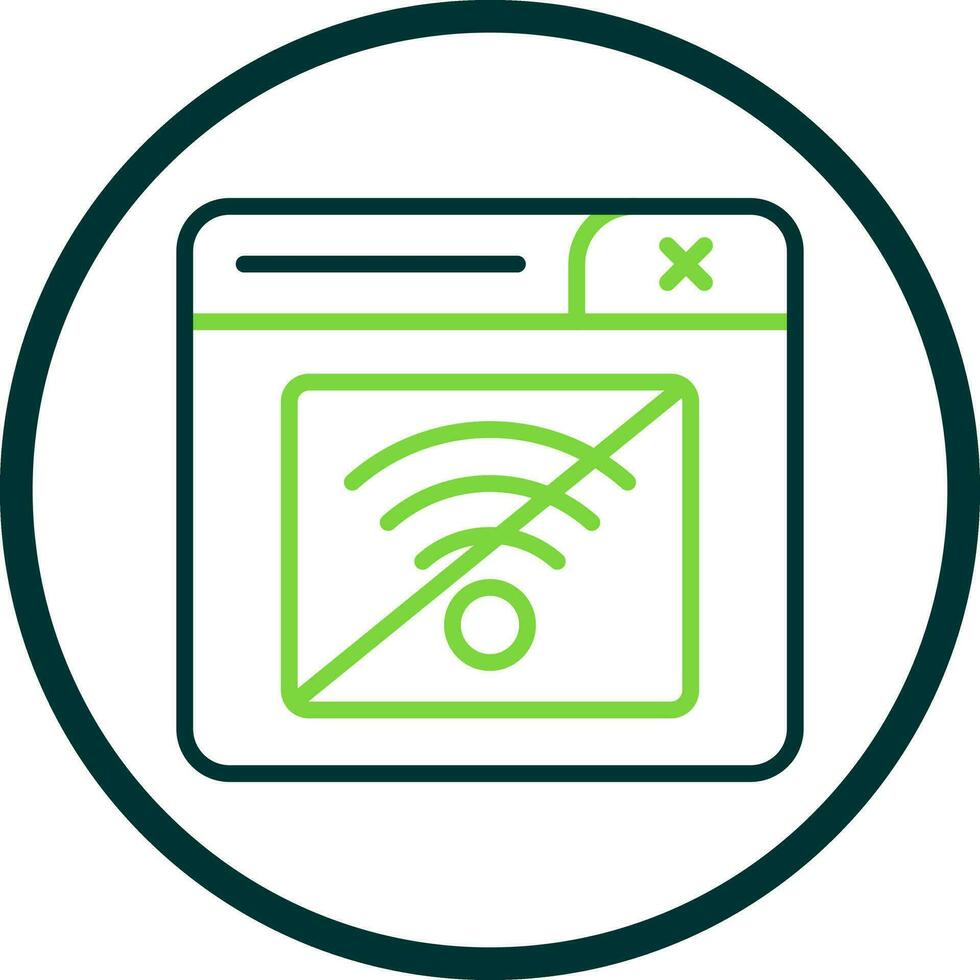 Connection Error Vector Icon Design