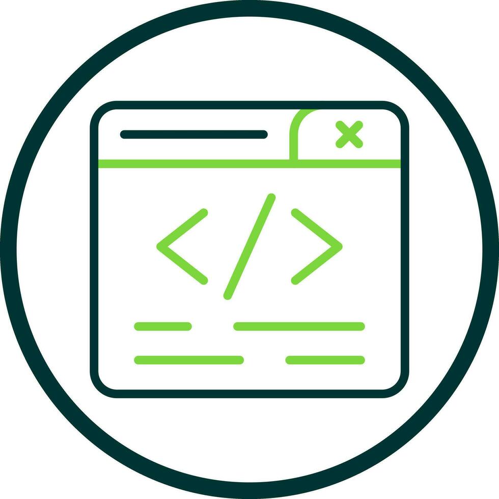 diseño de icono de vector de programación web