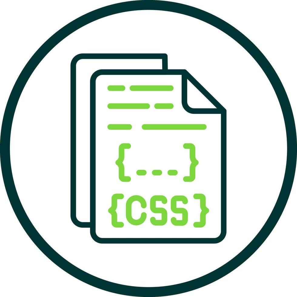 diseño de icono de vector de archivo css