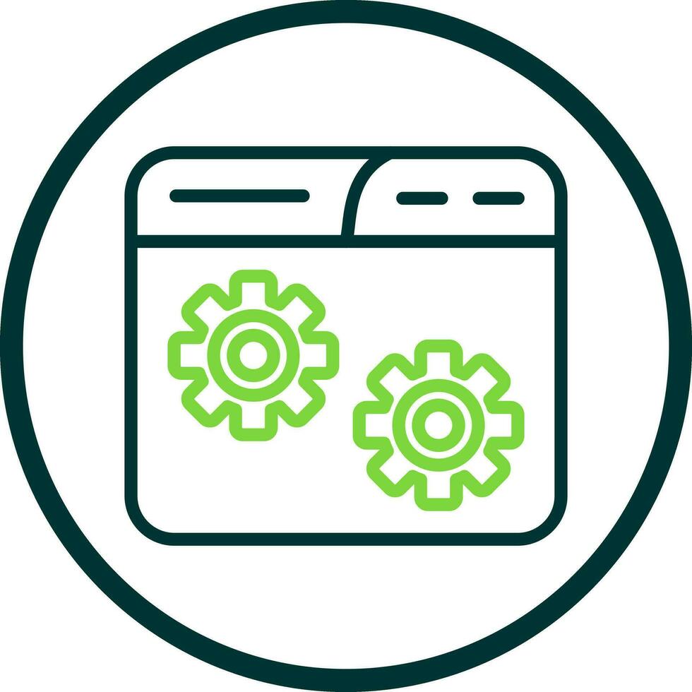 Website Setting Vector Icon Design